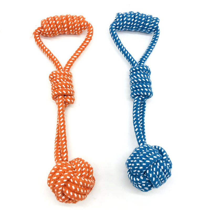 Cotton Rope Molar Teeth Cleaning Ball – Pet Chew Toy for Dental Health