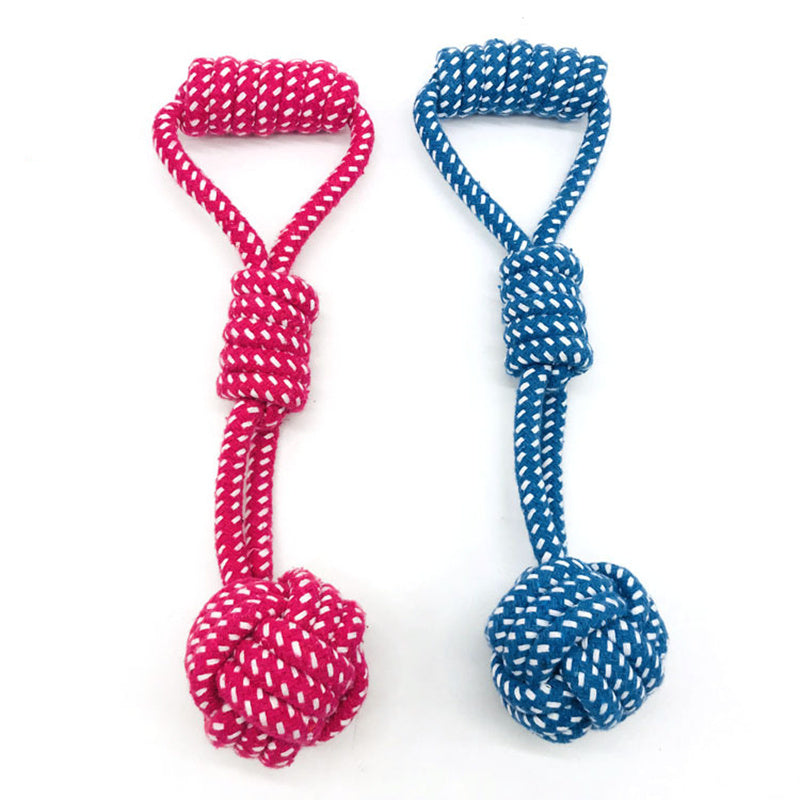 Cotton Rope Molar Teeth Cleaning Ball – Pet Chew Toy for Dental Health