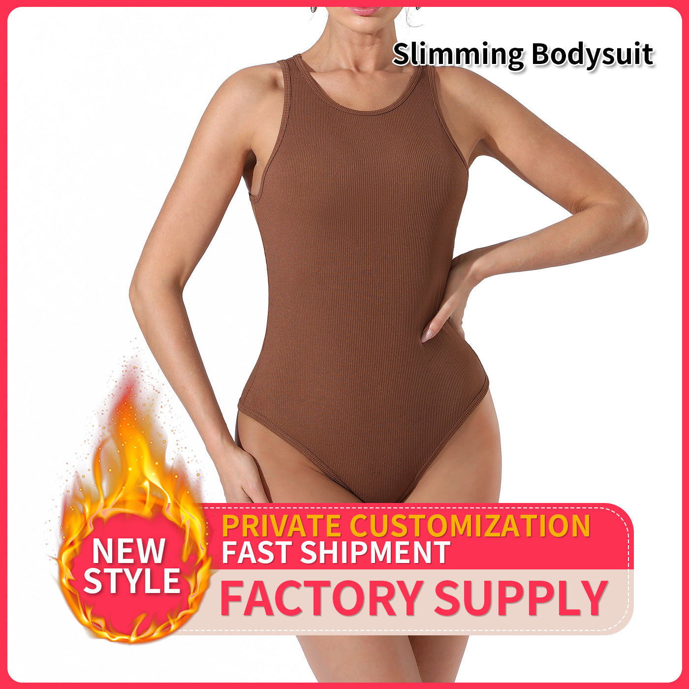 Women's Fashion Simple Solid Color Bodysuit – Elegant & Versatile