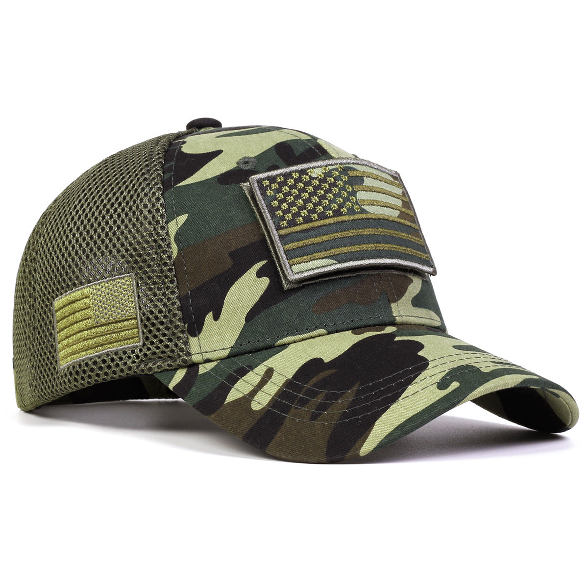 USA Flag Camouflage Mesh Velcro Hat