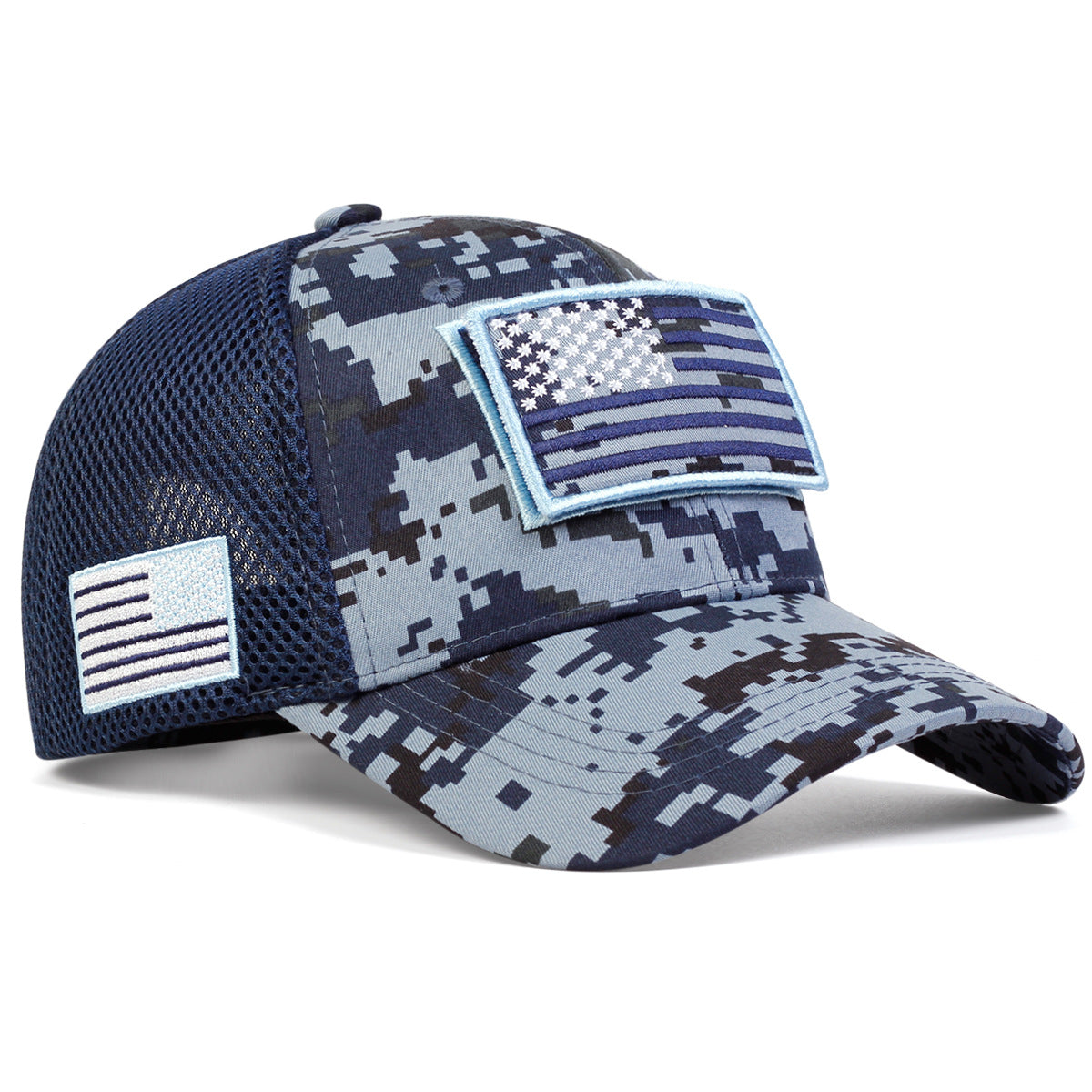 USA Flag Camouflage Mesh Velcro Hat