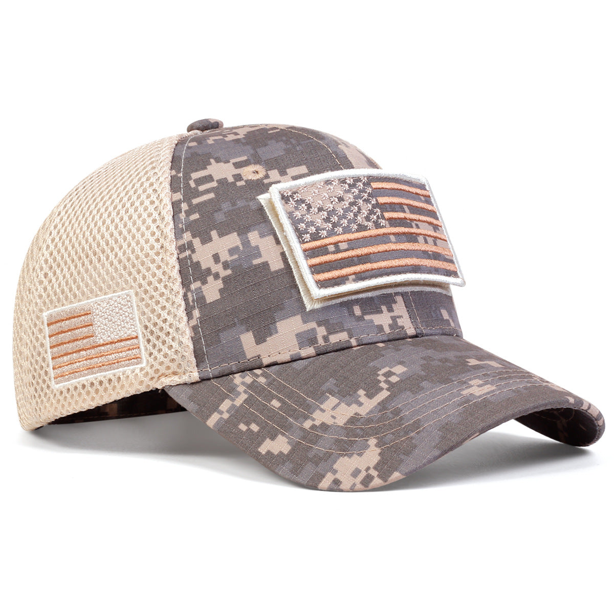 USA Flag Camouflage Mesh Velcro Hat