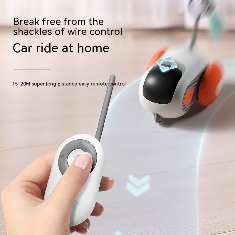 Remote Control Interactive Cat Car Toy – USB Charging Self-Moving Chasing Toy